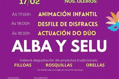 Fiesta del Entroido en San Pedro de Nós el 17 de febrero