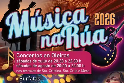 Música en la calle y el X Festival Rúa Ext-Cénica en Oleiros este verano