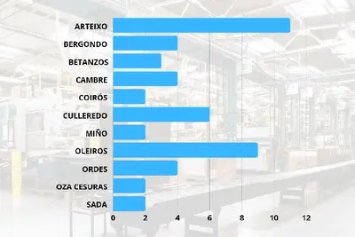 Oleiros destaca con 9 nuevas empresas en un inicio de año dinámico en A Coruña