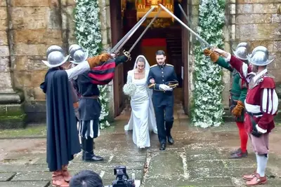 Una boda histórica en Oleiros con tercios españoles del siglo XVI