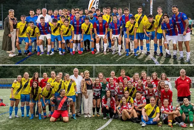 El Santa Cruz y el Atlético San Pedro se consagran campeones del fútbol en Oleiros
