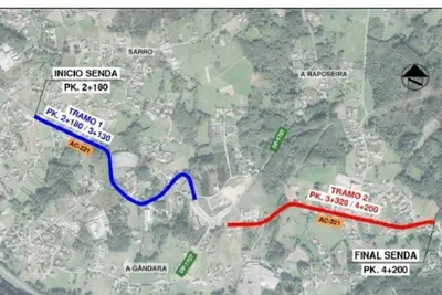 La Xunta abre a exposición pública la senda peatonal y ciclista de dos kilómetros entre Oleiros y Cambre