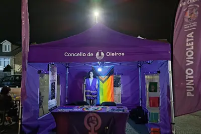 Oleiros instalará un Punto Violeta en las fiestas de Nós y en las Festas do Rosario de Dorneda