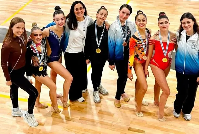 Ximnasia Oleiros brilla en el Campeonato Gallego Base Individual